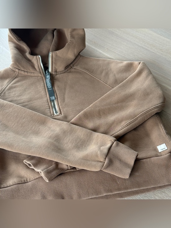 Vuori Tops - Vuori Women's Zip-Up Hoodie in Tan Brown, Size XS